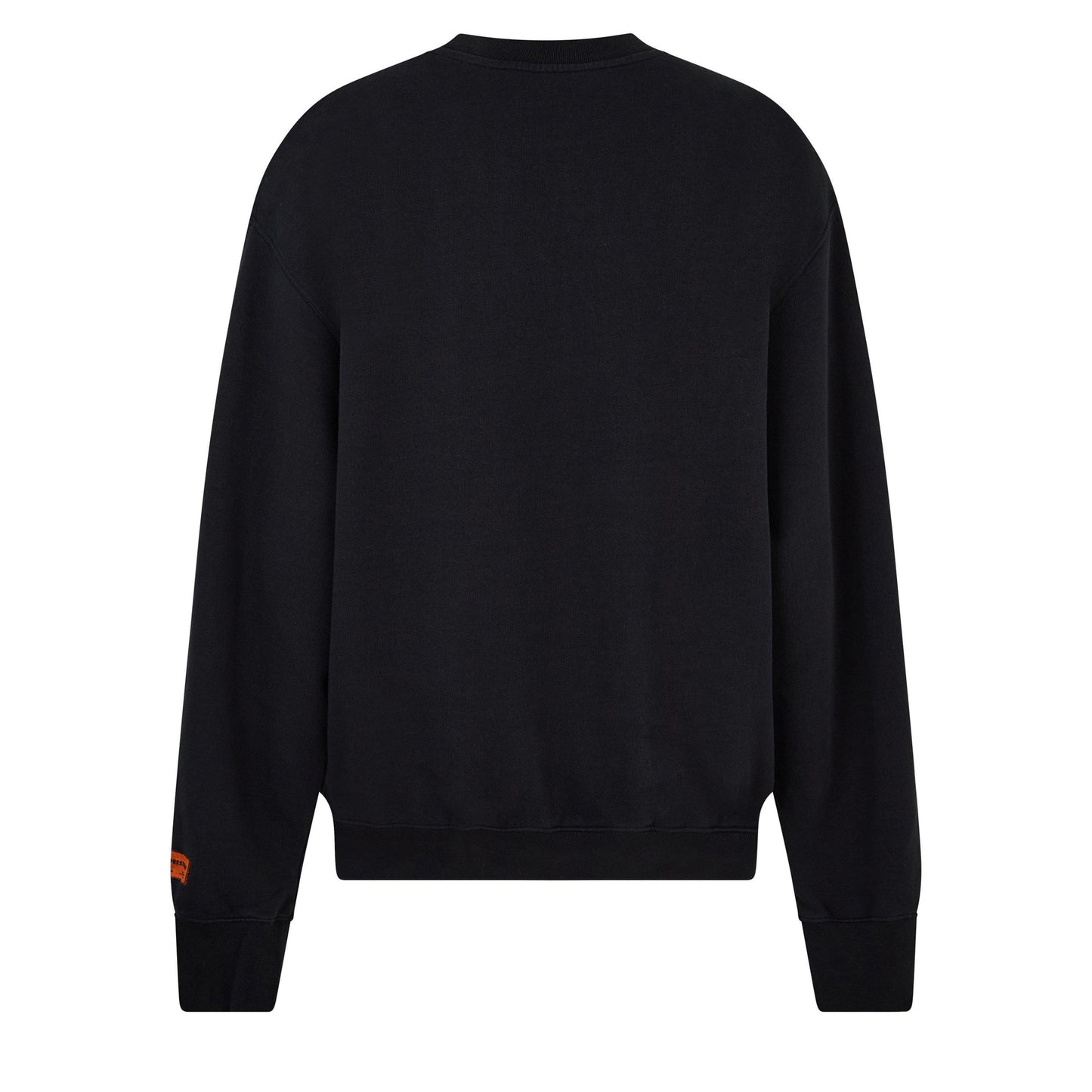 Black - Back - Heron Preston Womens-Ladies Logo Recycled Cotton Crew Neck Sweatshirt