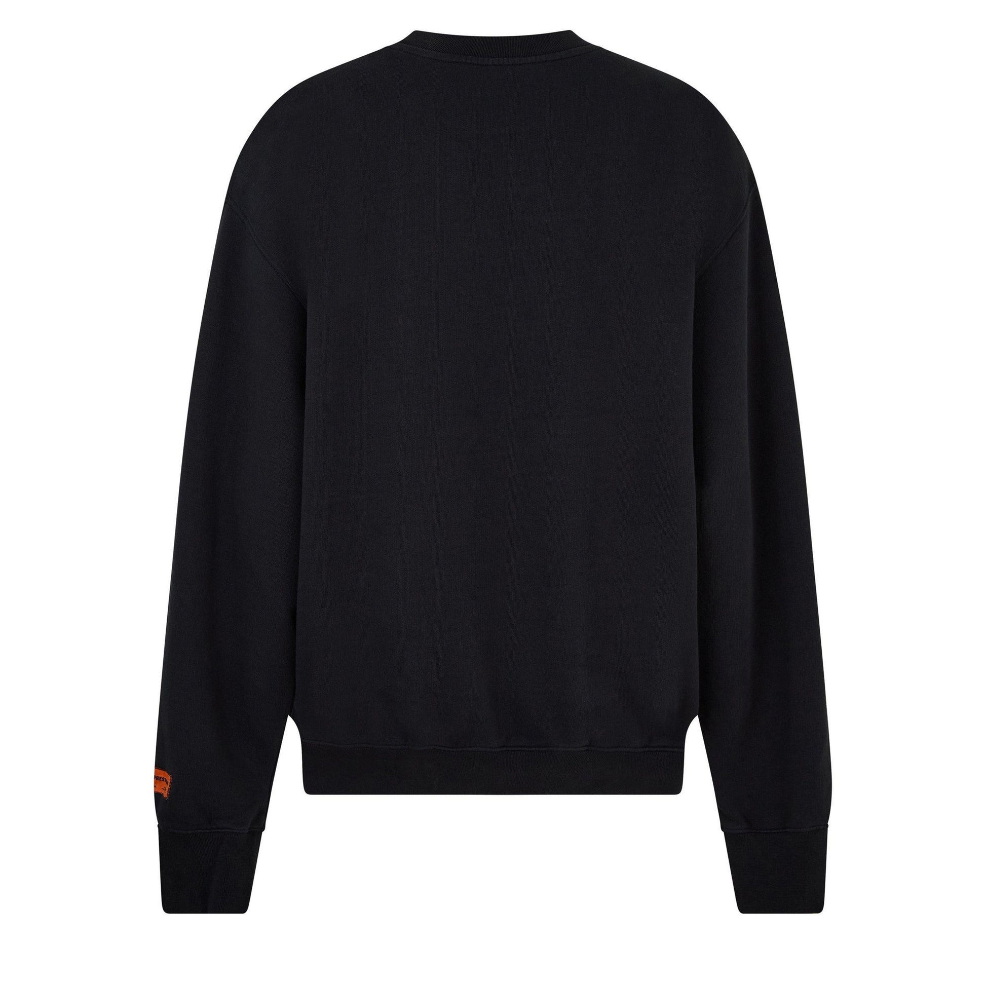 Black - Back - Heron Preston Womens-Ladies Logo Recycled Cotton Crew Neck Sweatshirt