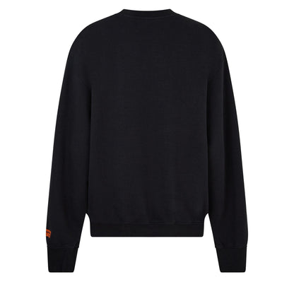 Black - Back - Heron Preston Womens-Ladies Logo Recycled Cotton Crew Neck Sweatshirt