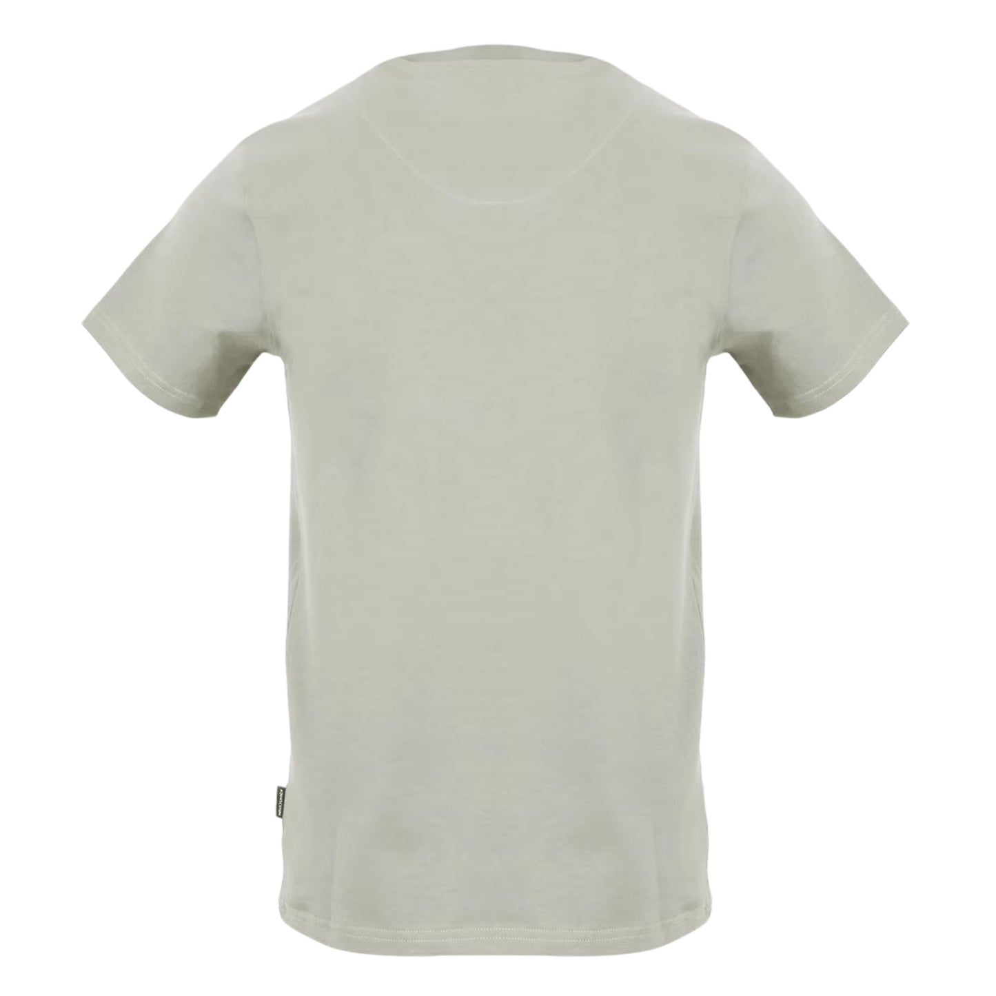 Grey - Back - Aquascutum Mens Embroidered Logo T-Shirt