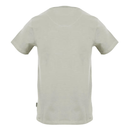Grey - Back - Aquascutum Mens Embroidered Logo T-Shirt