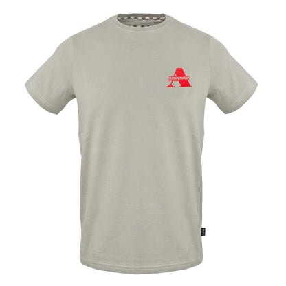 Grey - Front - Aquascutum Mens Embroidered Logo T-Shirt