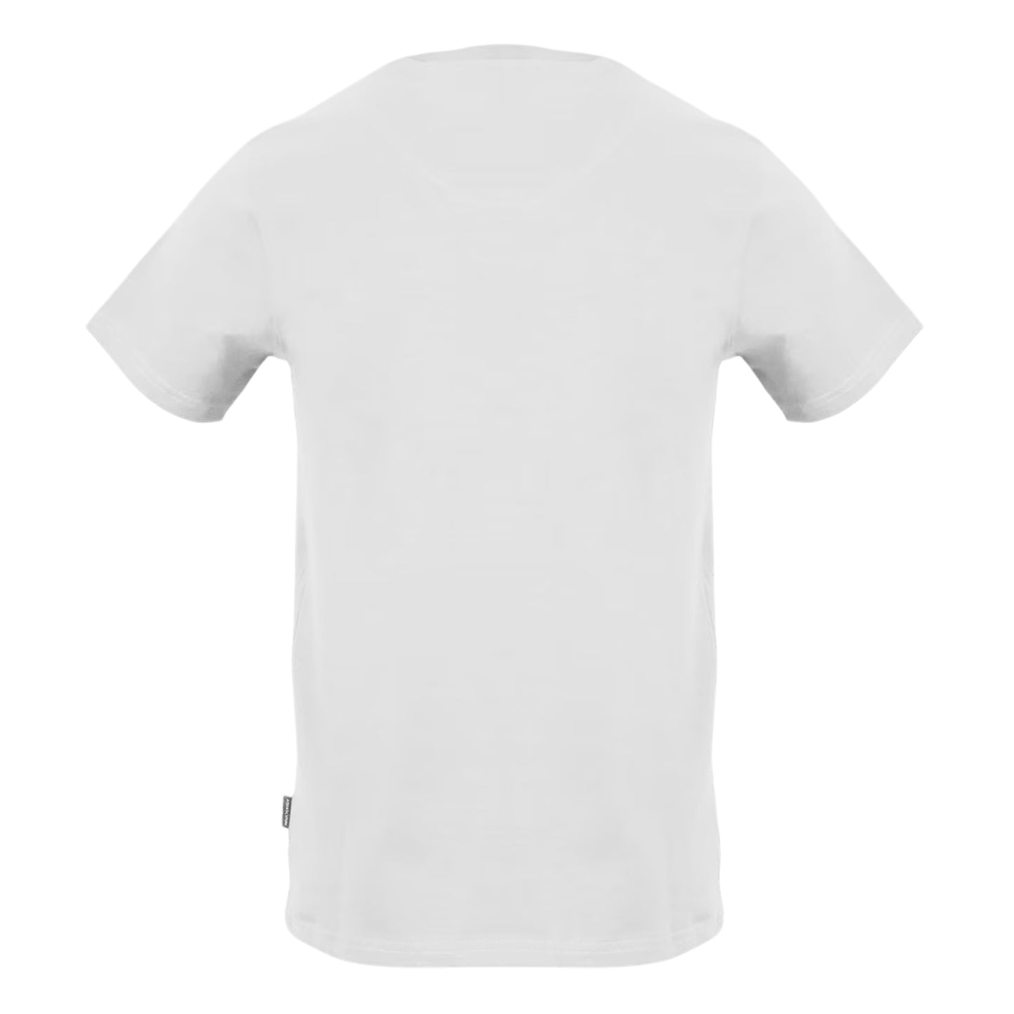 White - Back - Aquascutum Mens Logo Crew Neck T-Shirt