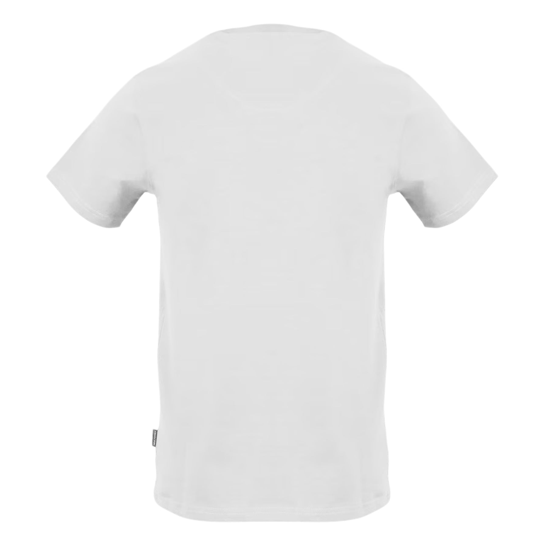 White - Back - Aquascutum Mens Logo Crew Neck T-Shirt