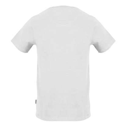 White - Back - Aquascutum Mens Logo Crew Neck T-Shirt