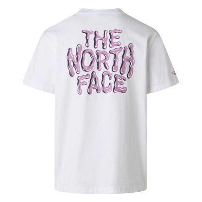 White - Back - The North Face Womens-Ladies Drip Logo T-Shirt