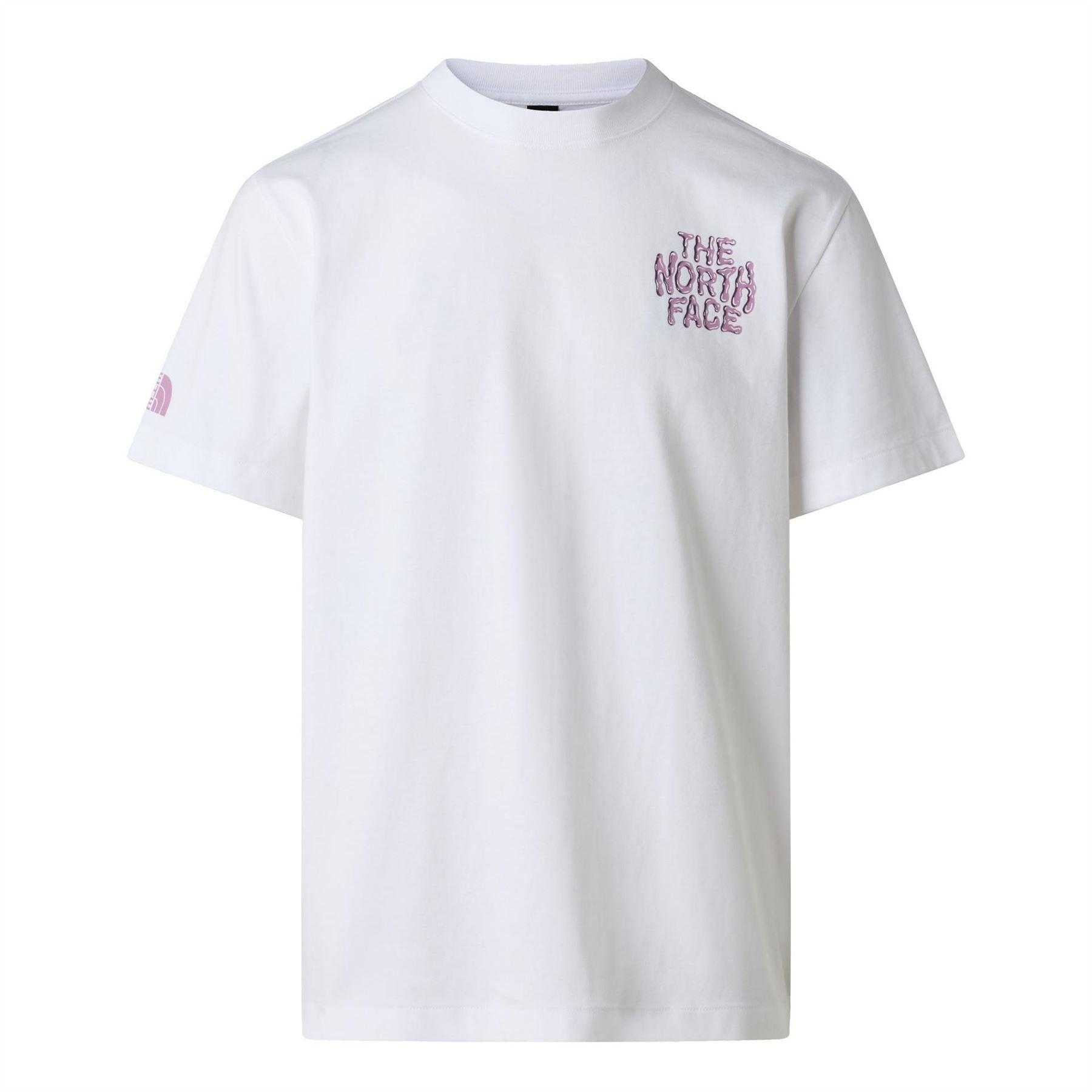 White - Front - The North Face Womens-Ladies Drip Logo T-Shirt