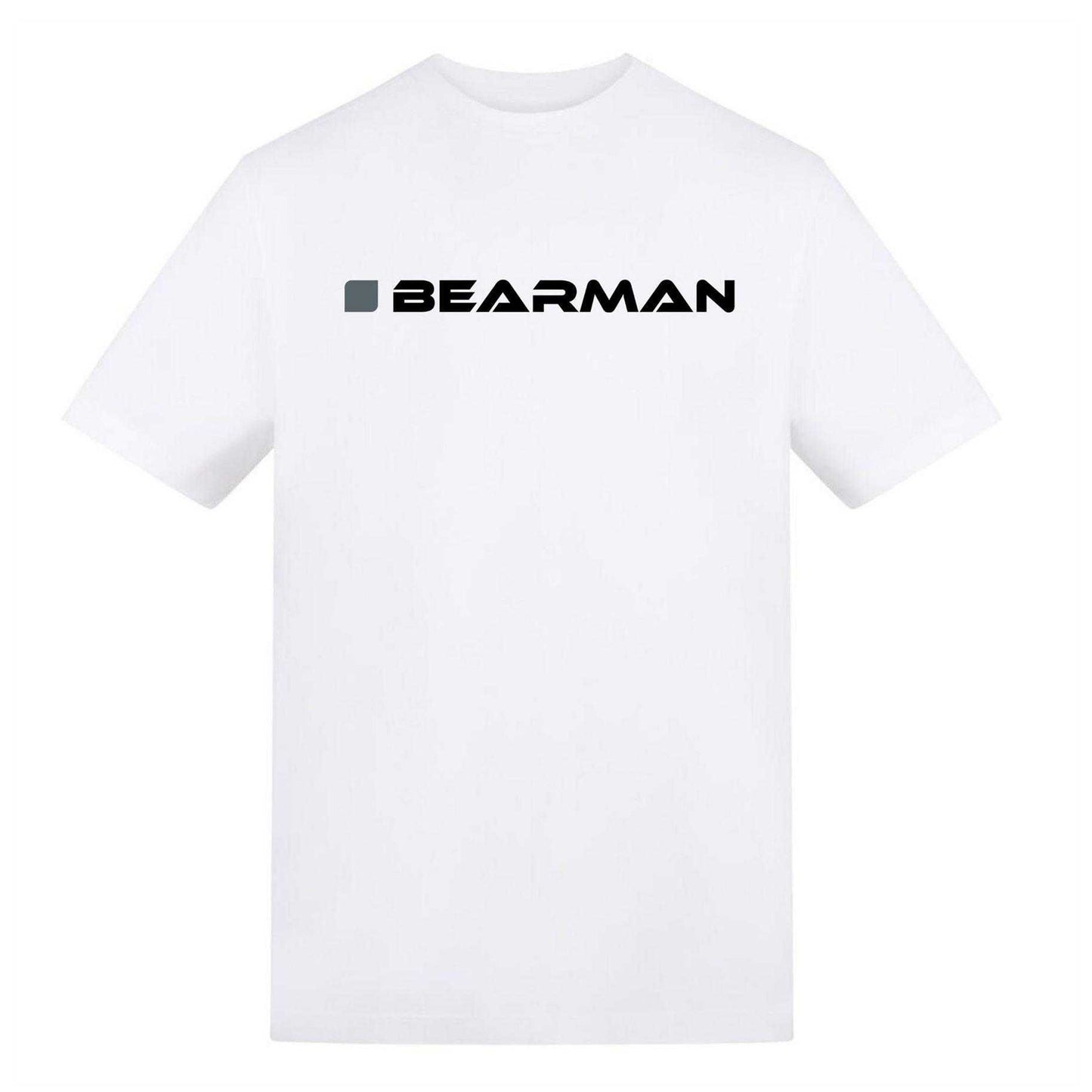 White - Front - AWD Unisex Adult Bearman T-Shirt
