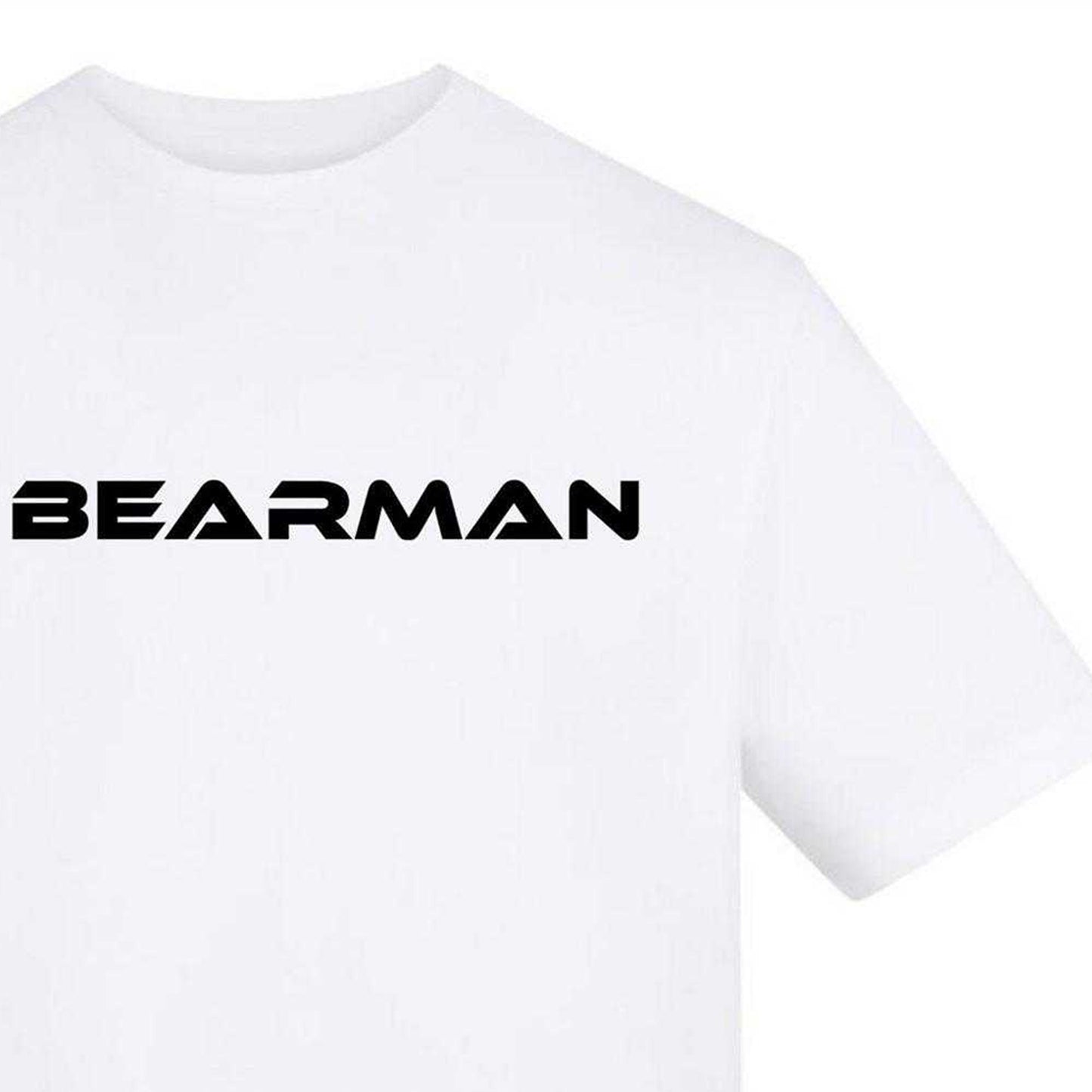 White - Side - AWD Unisex Adult Bearman T-Shirt