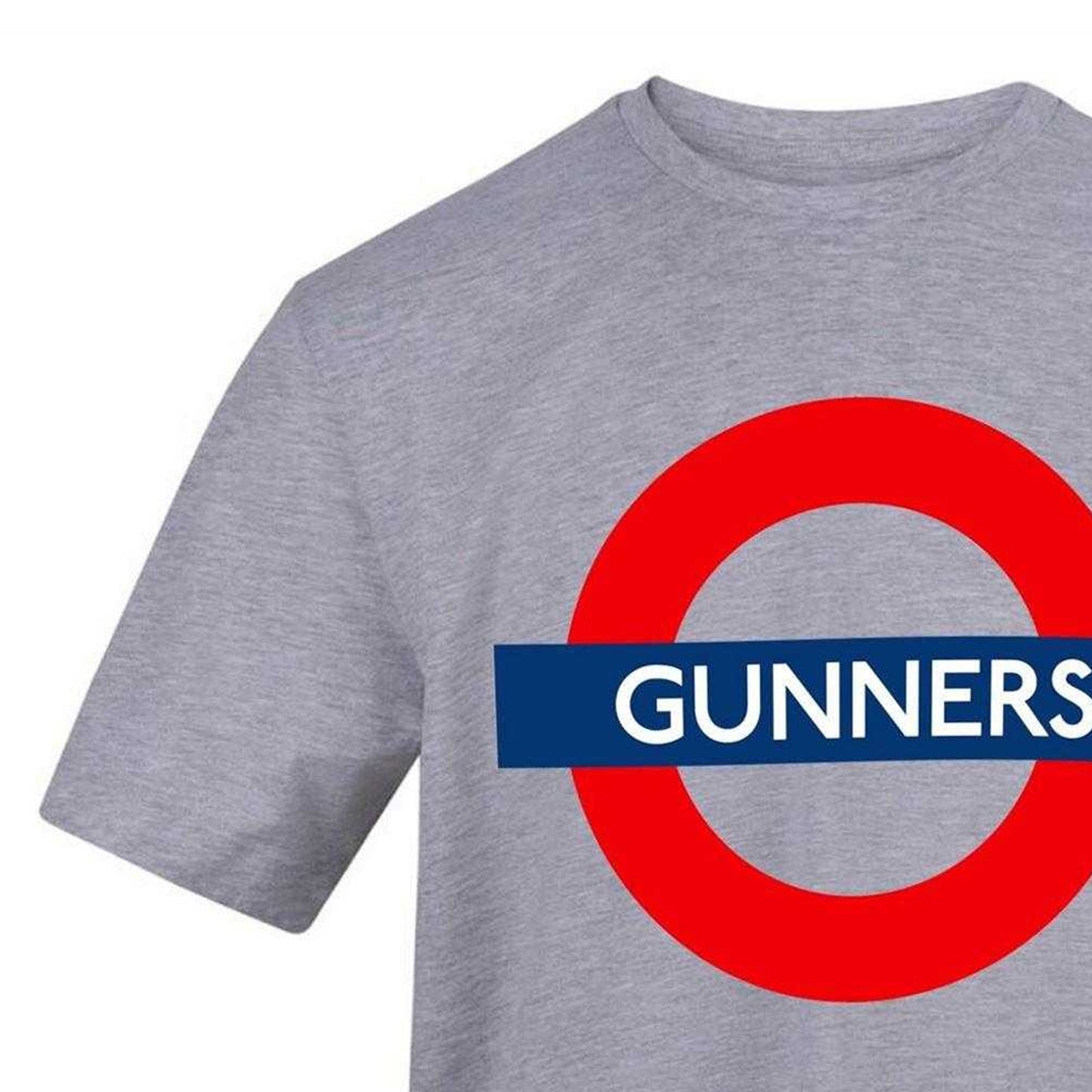 Grey - Side - AWD Unisex Adult Gunners Tube T-Shirt