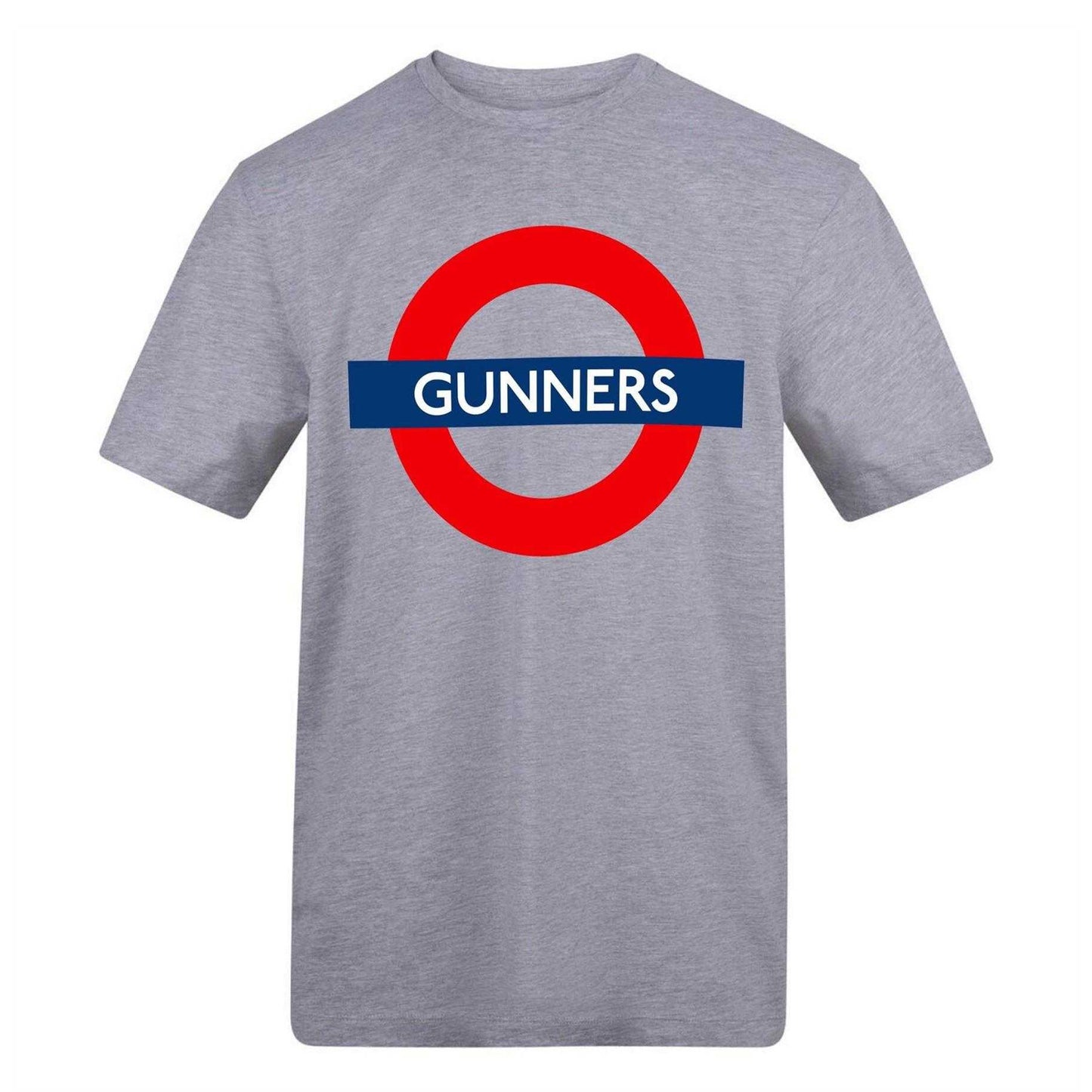 Grey - Front - AWD Unisex Adult Gunners Tube T-Shirt