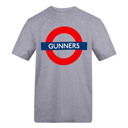 Grey - Front - AWD Unisex Adult Gunners Tube T-Shirt