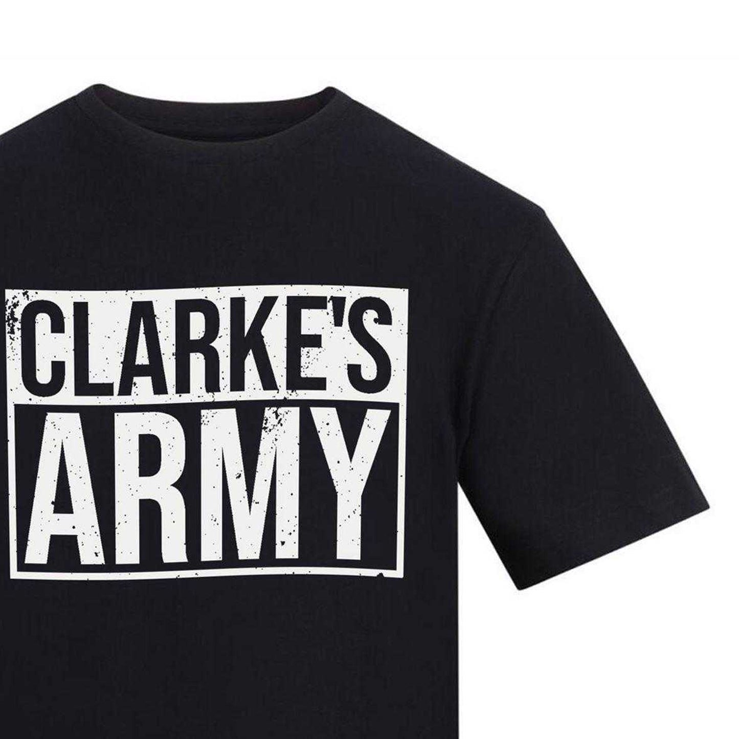 Black - Side - AWD Mens Clarke´s Army T-Shirt