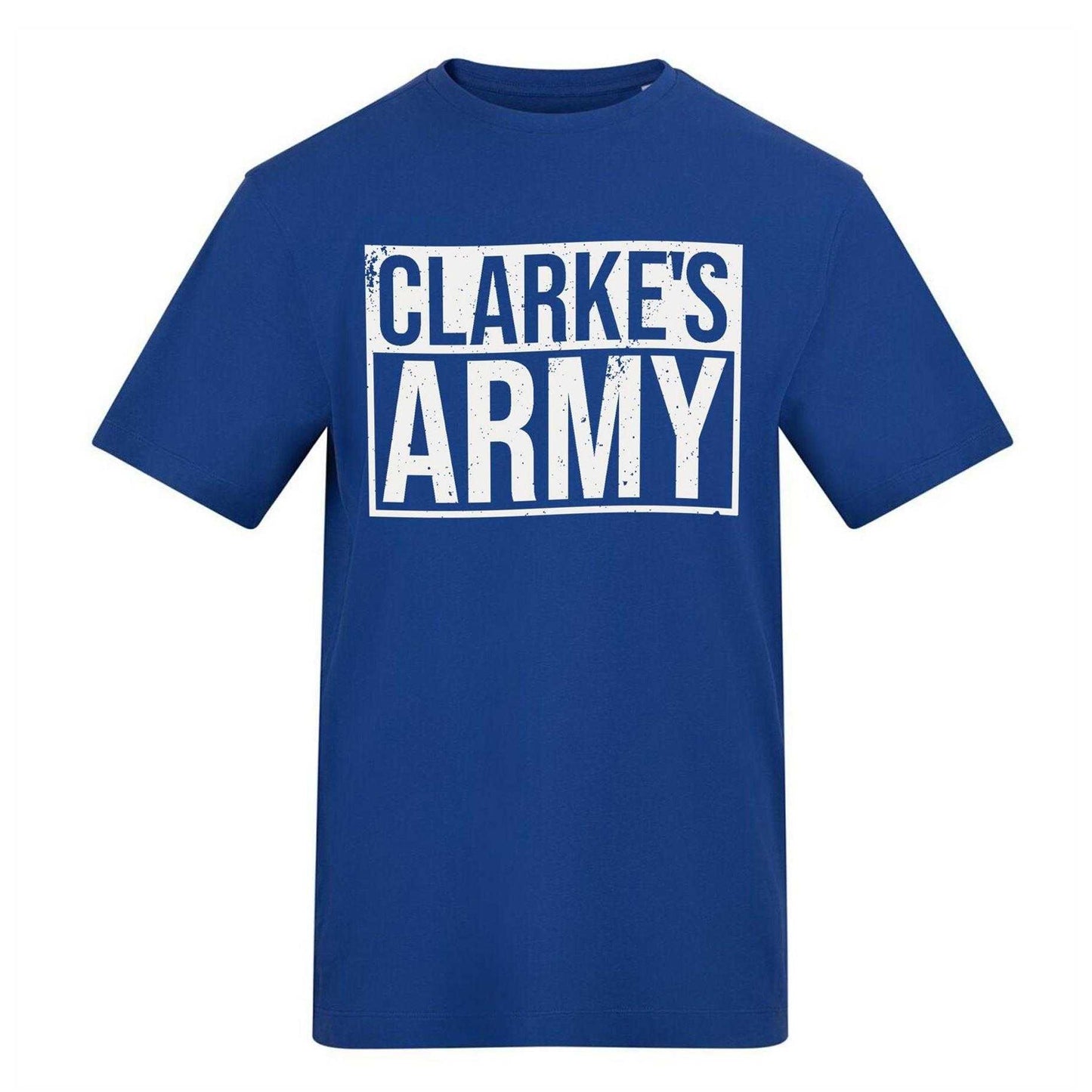Blue - Front - AWD Mens Clarke´s Army T-Shirt