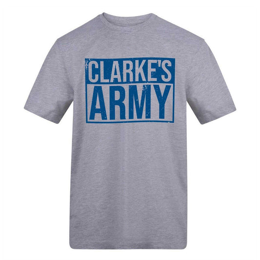 Grey - Front - AWD Mens Clarke´s Army T-Shirt