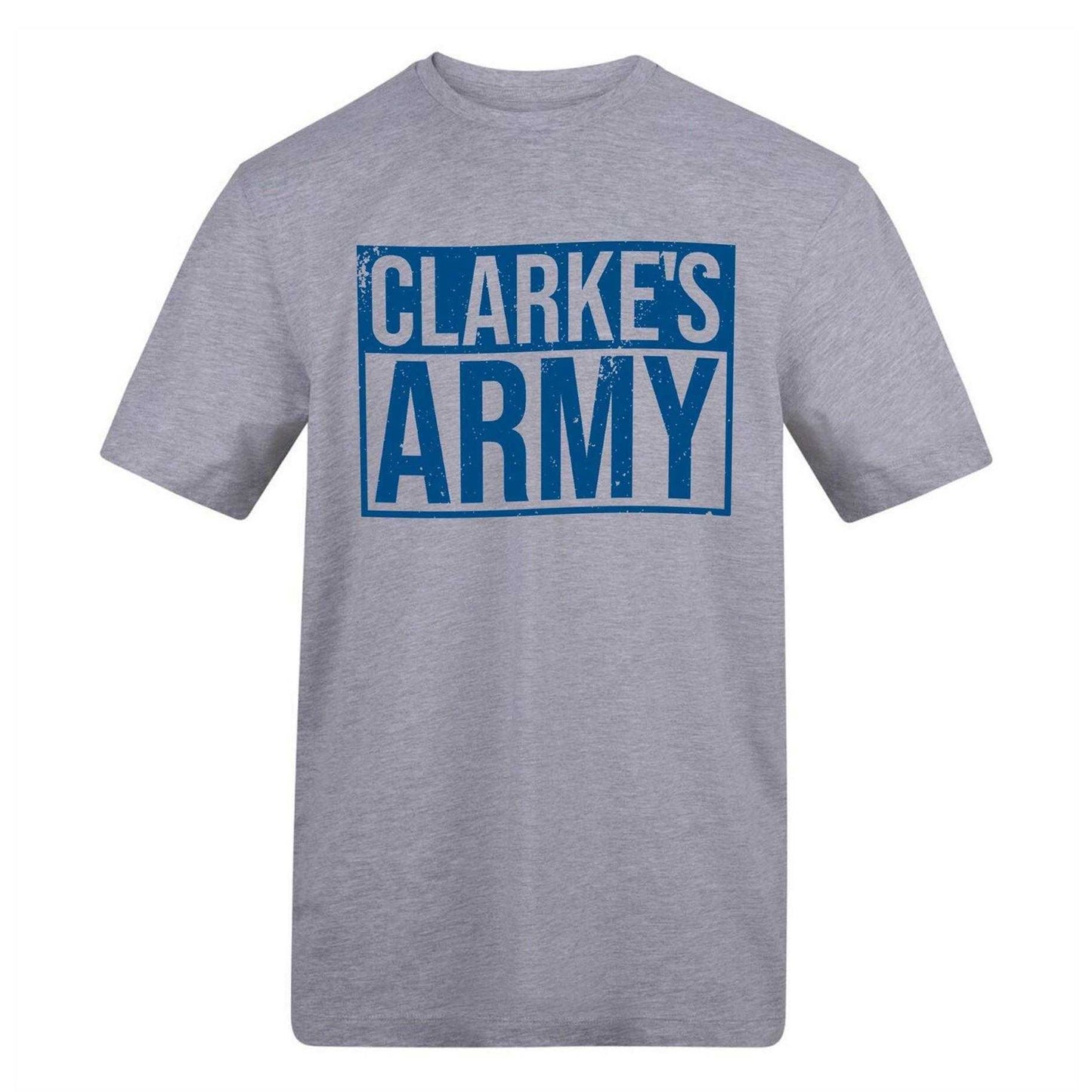 Grey - Front - AWD Mens Clarke´s Army T-Shirt