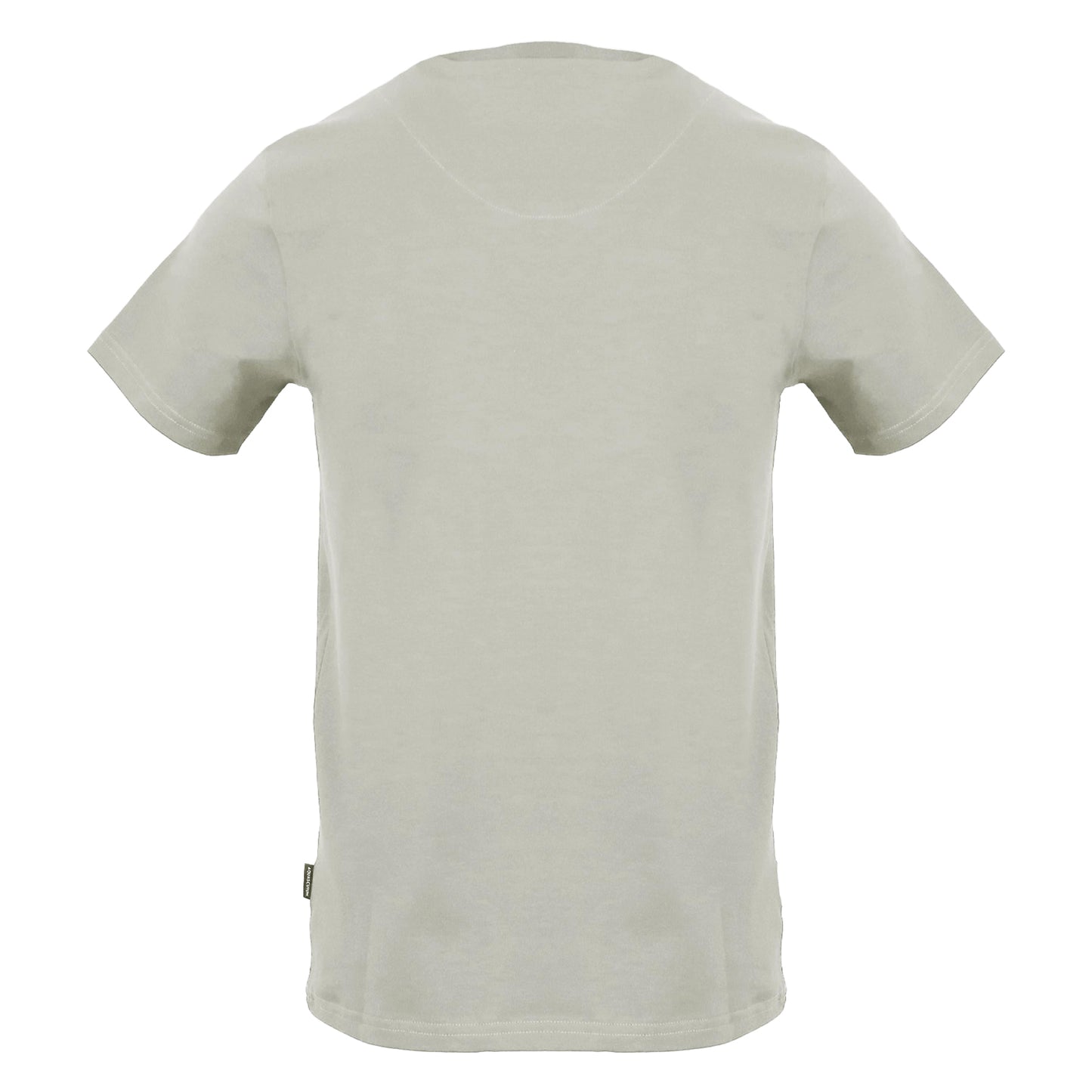 Grey - Back - Aquascutum Mens Crest Slim T-Shirt