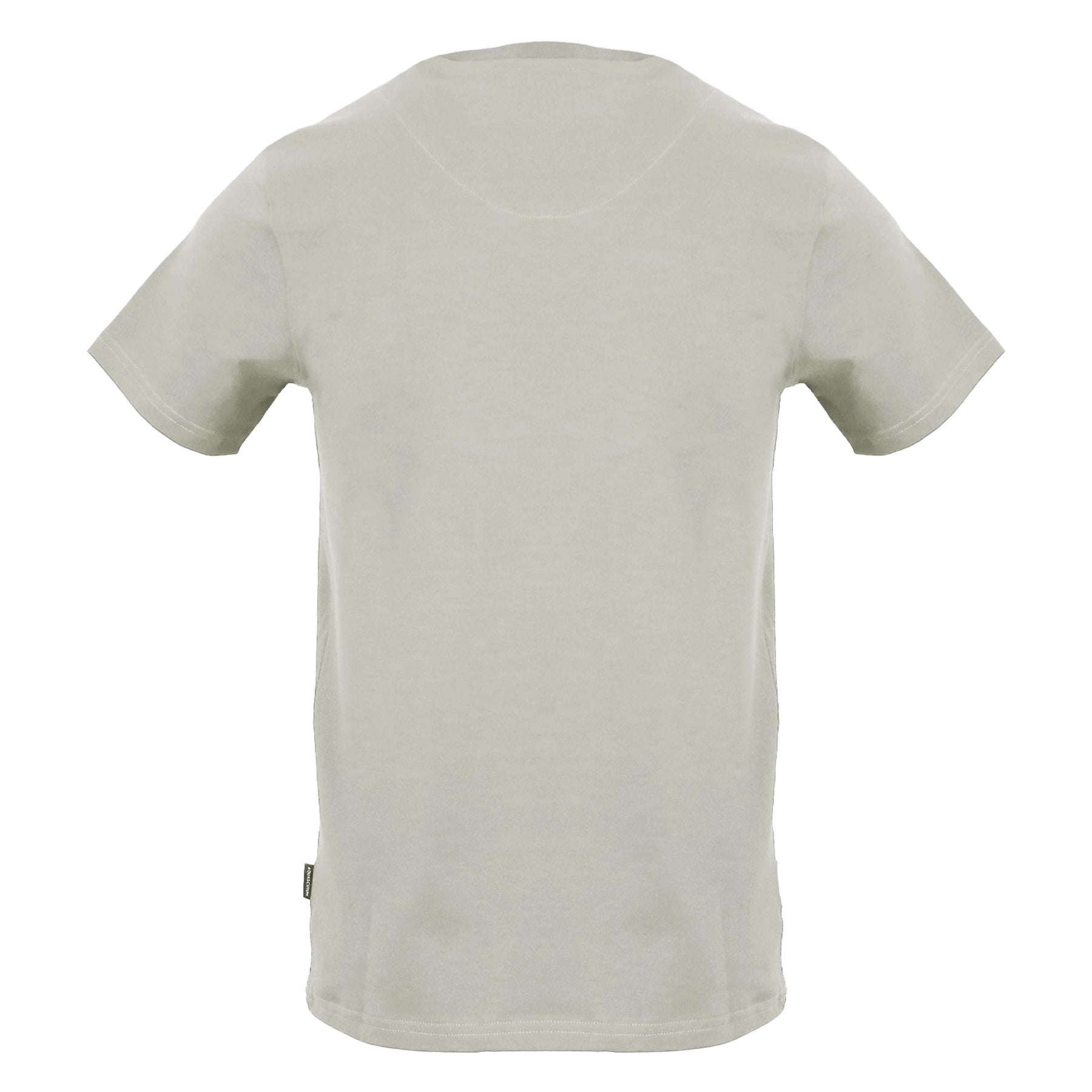 Grey - Back - Aquascutum Mens Crest Slim T-Shirt