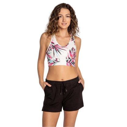 White - Front - PJ Salvage Womens-Ladies Salvage Leaves Peached Bralette
