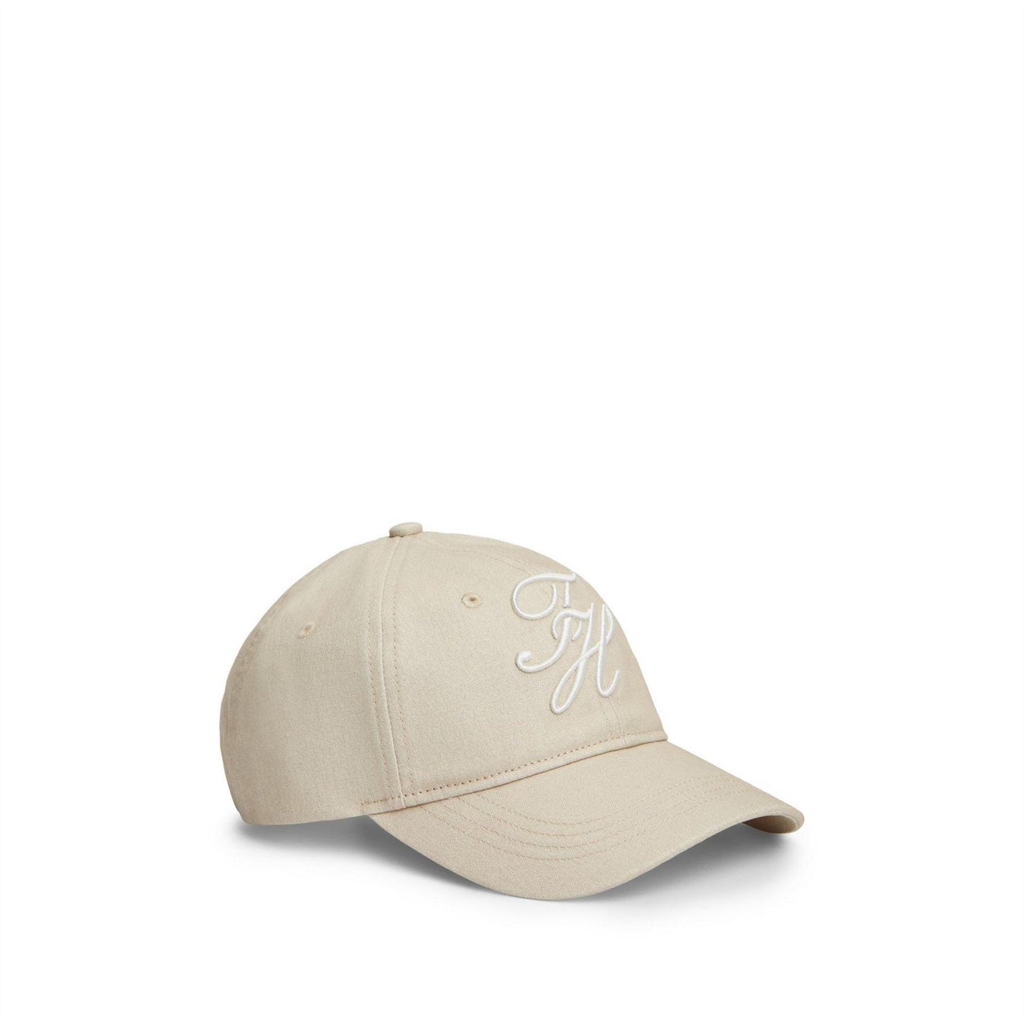 Beige - Front - Tommy Hilfiger Womens-Ladies Embroidered Logo Baseball Cap