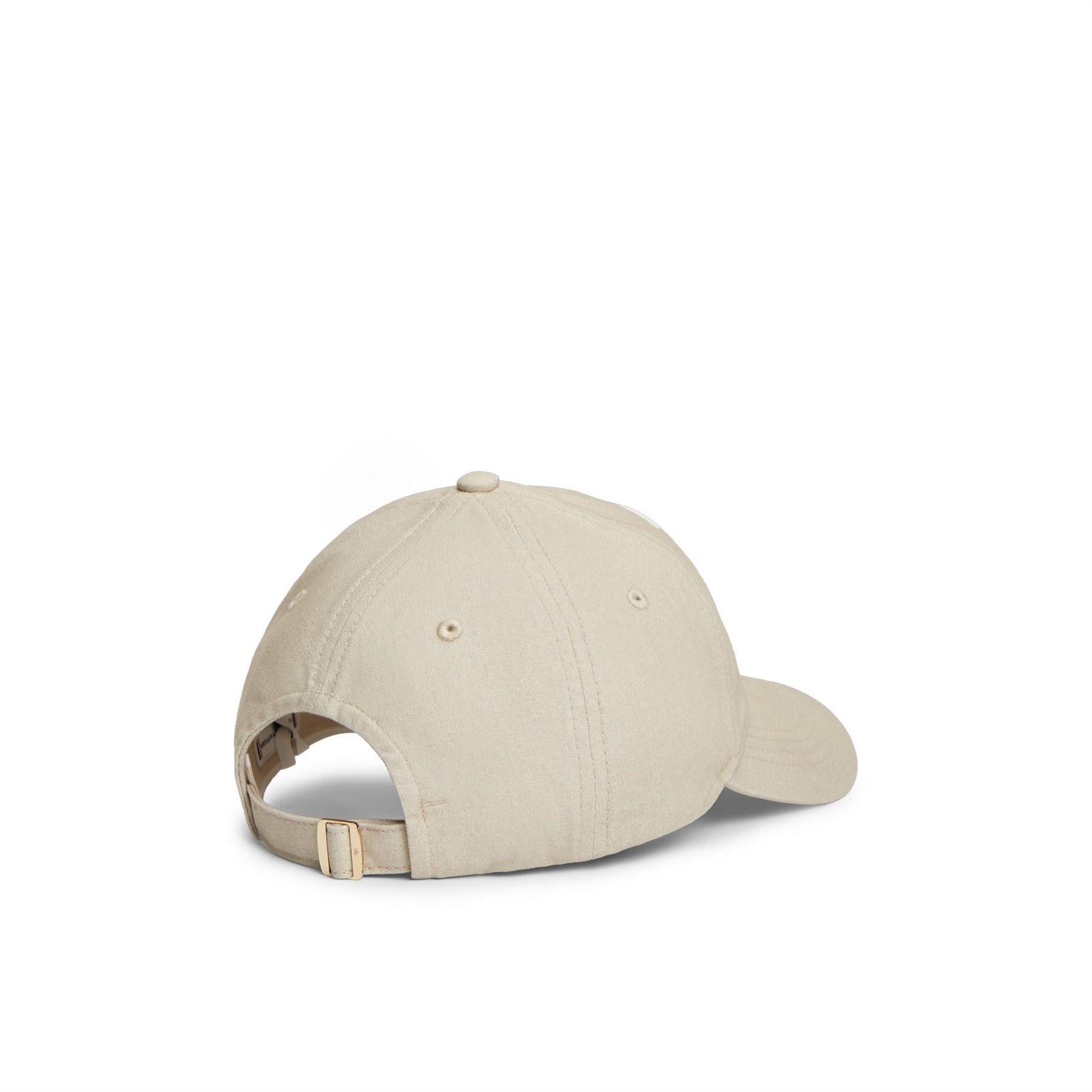 Beige - Side - Tommy Hilfiger Womens-Ladies Embroidered Logo Baseball Cap