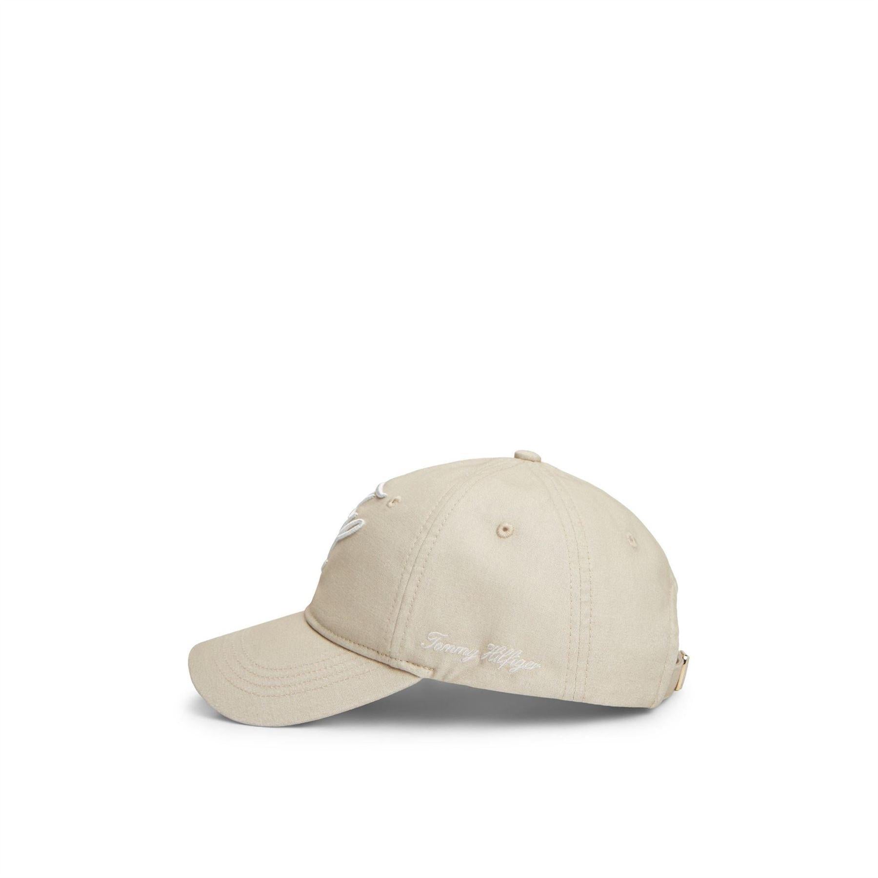 Beige - Lifestyle - Tommy Hilfiger Womens-Ladies Embroidered Logo Baseball Cap