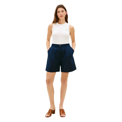 Ecru - Pack Shot - Tommy Hilfiger Womens-Ladies Cody Plain Slim Vest Top
