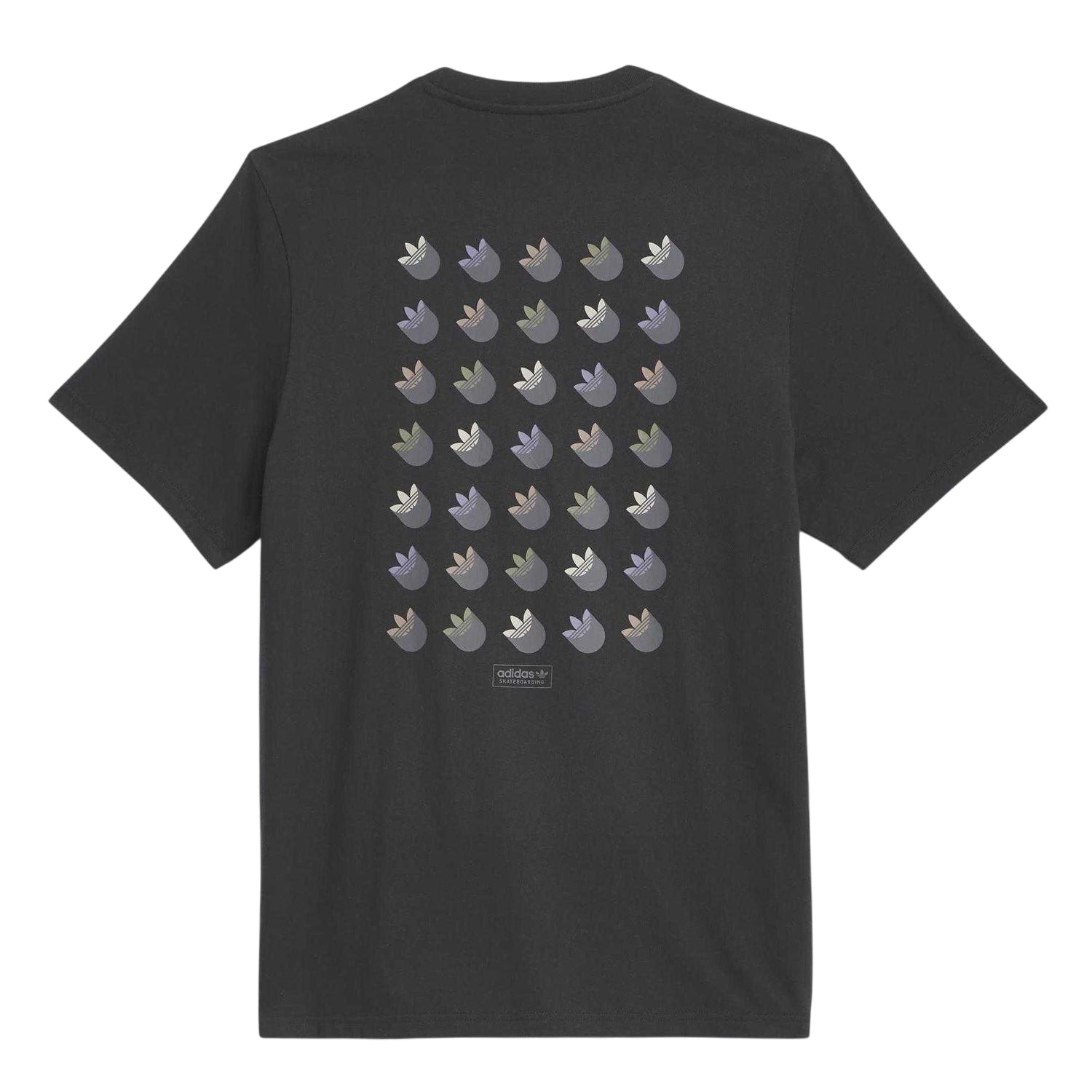 Black - Back - Adidas Unisex Adult Trefoil T-Shirt