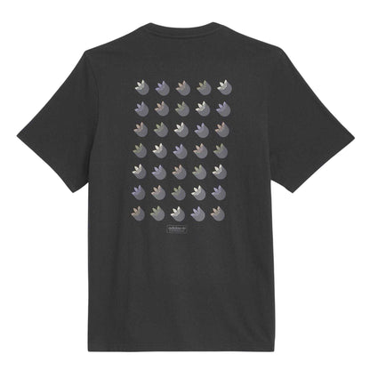 Black - Back - Adidas Unisex Adult Trefoil T-Shirt
