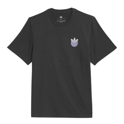 Black - Front - Adidas Unisex Adult Trefoil T-Shirt