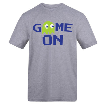 Grey - Front - AWD Unisex Adult Game On Pixel T-Shirt