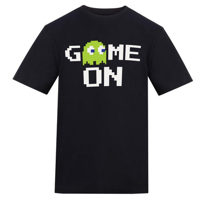 Black - Front - AWD Unisex Adult Game On Pixel T-Shirt
