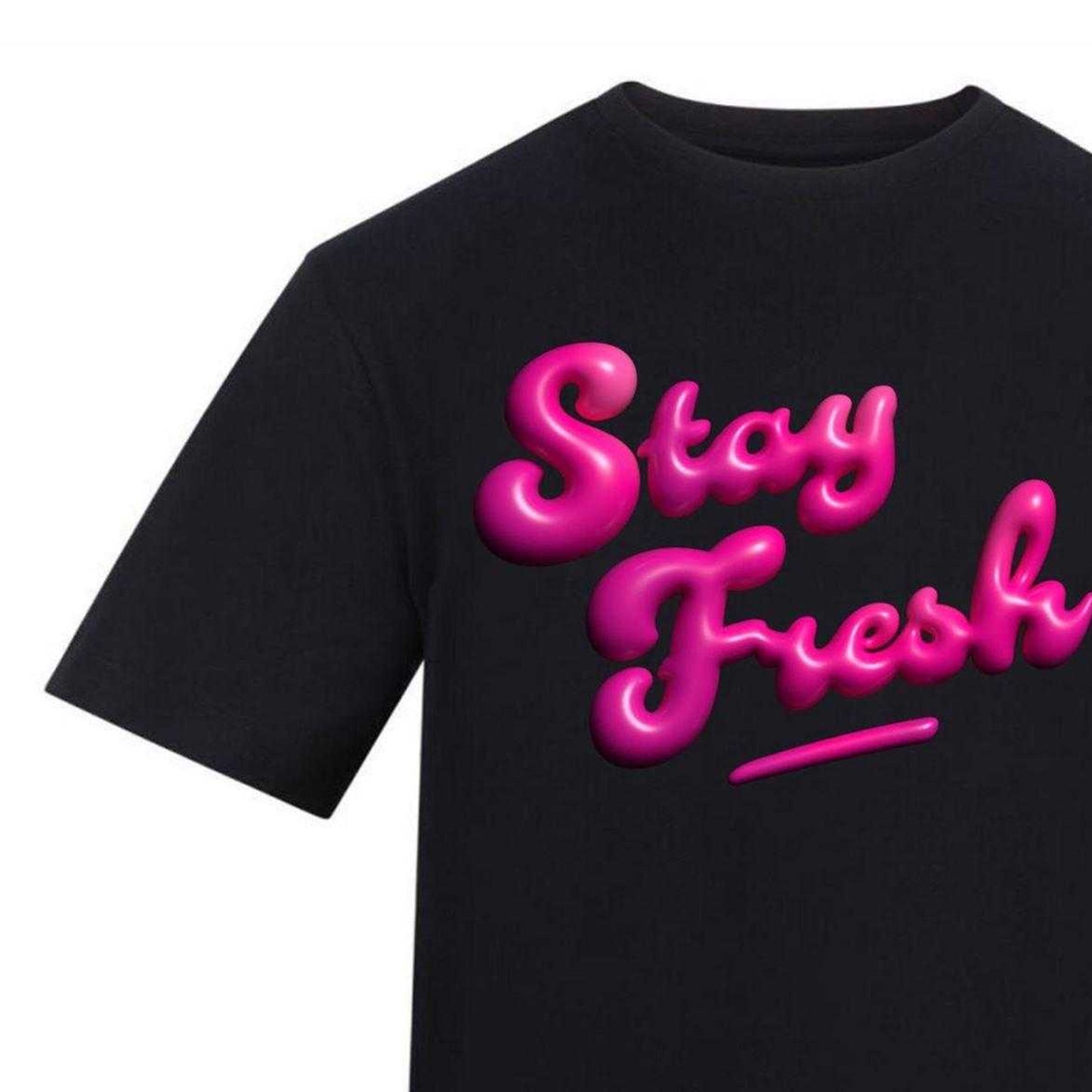 Black - Side - AWD Unisex Adult Stay Fresh T-Shirt