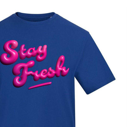 Blue - Side - AWD Unisex Adult Stay Fresh T-Shirt