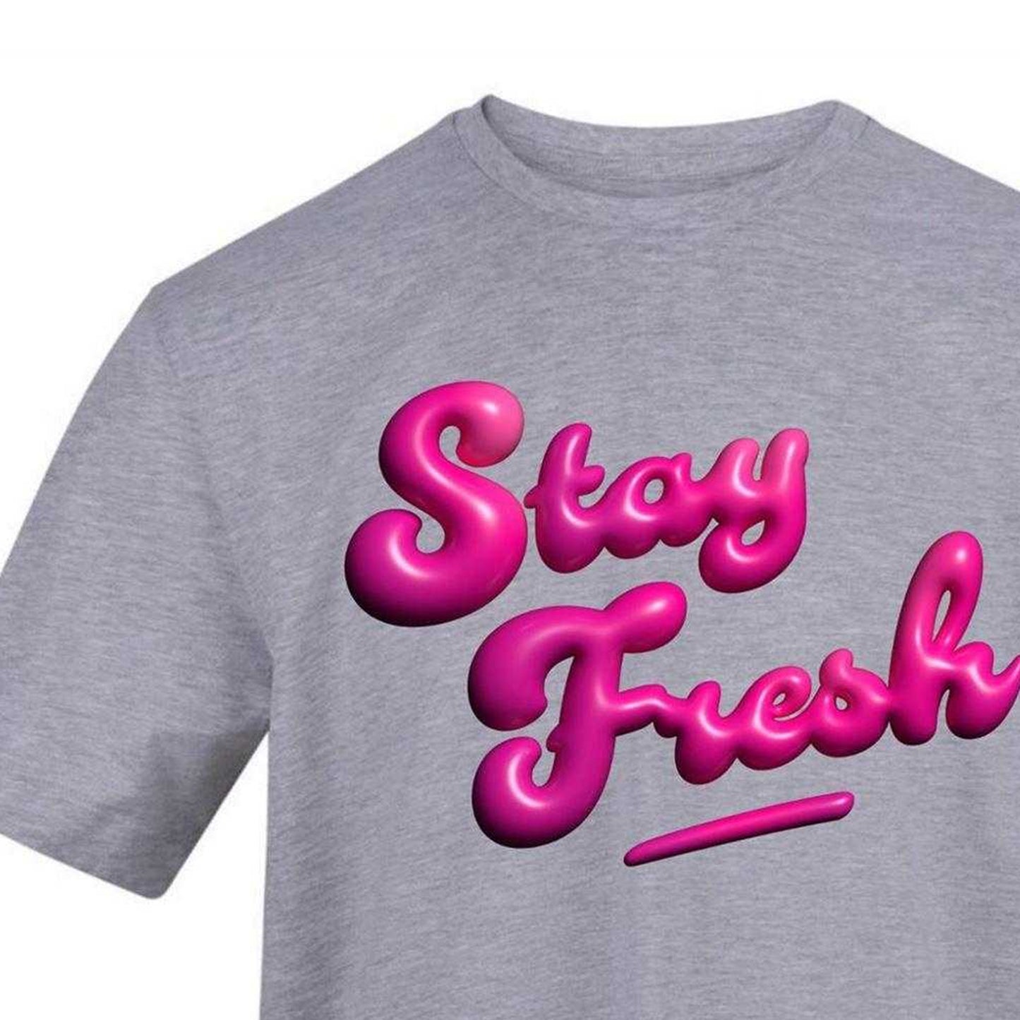 Grey - Side - AWD Unisex Adult Stay Fresh T-Shirt