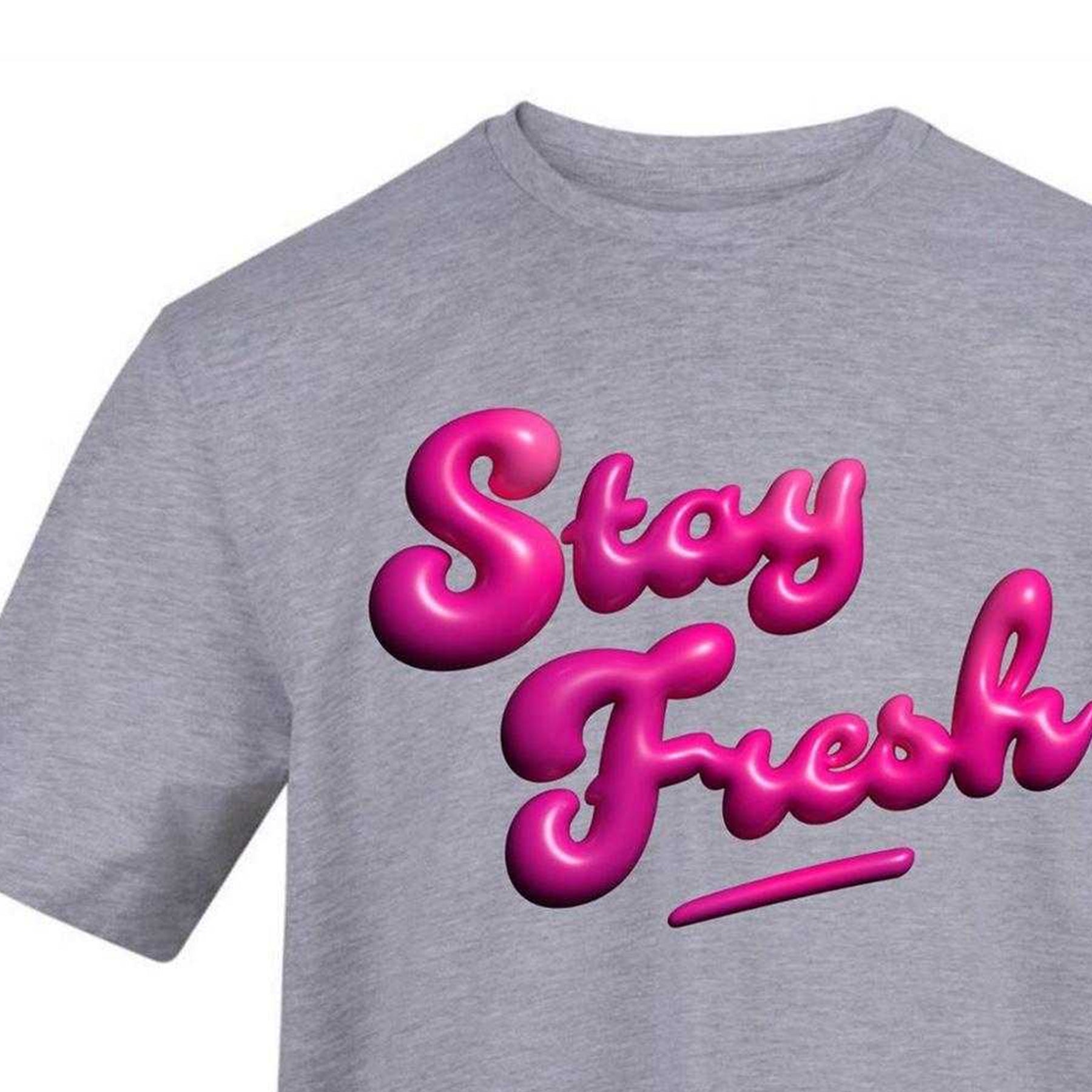 Grey - Side - AWD Unisex Adult Stay Fresh T-Shirt