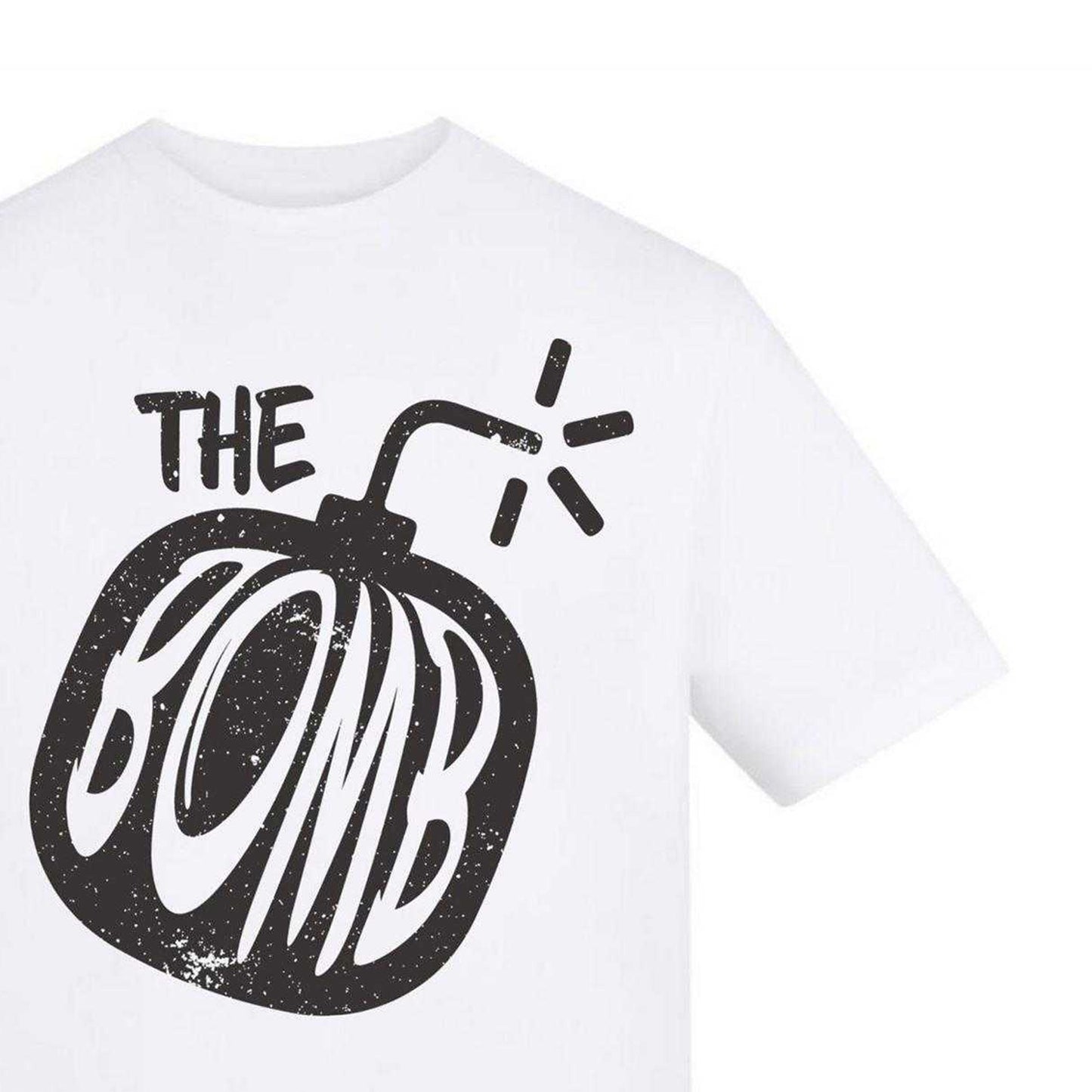 White - Side - AWD Unisex Adult The Bomb T-Shirt