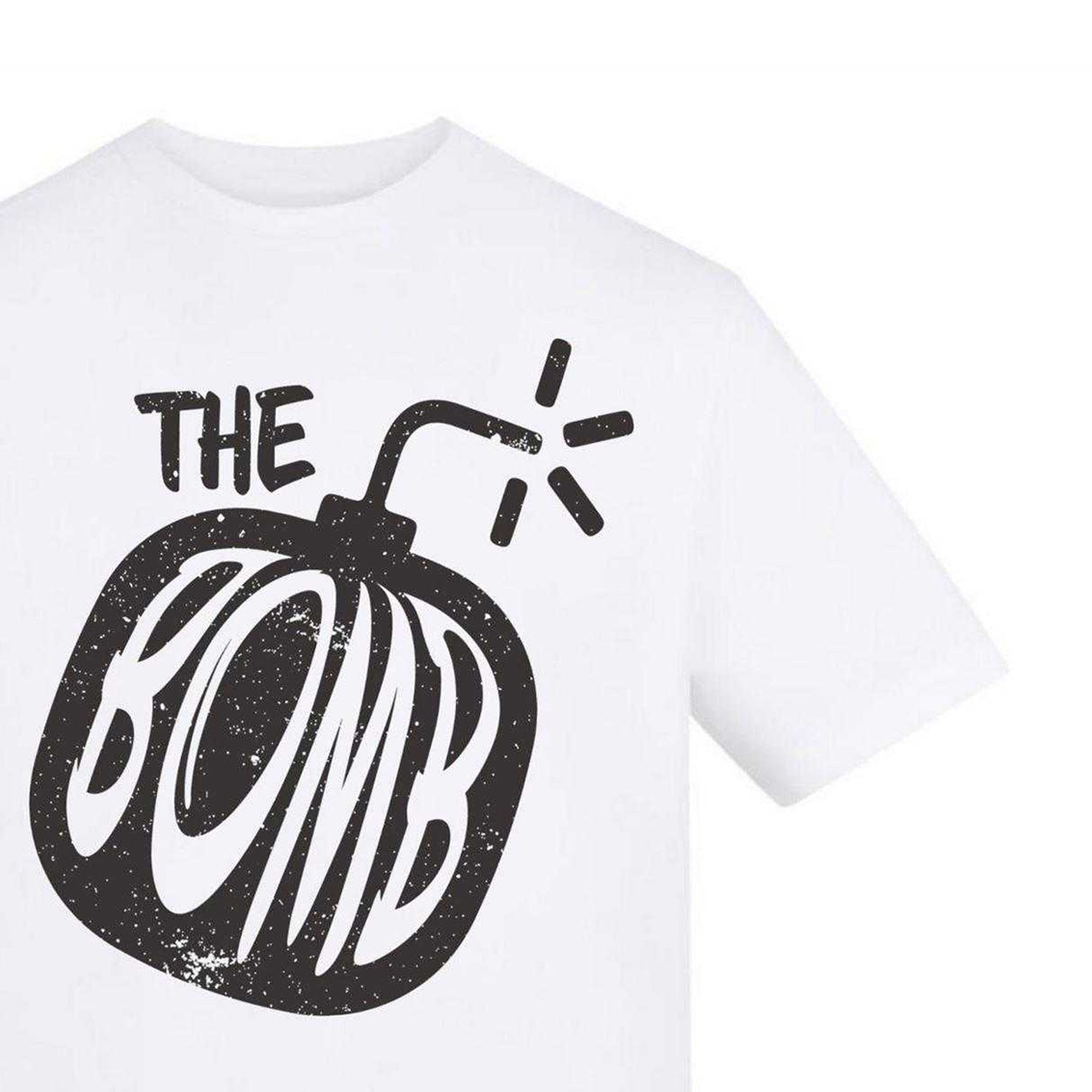 White - Side - AWD Unisex Adult The Bomb T-Shirt