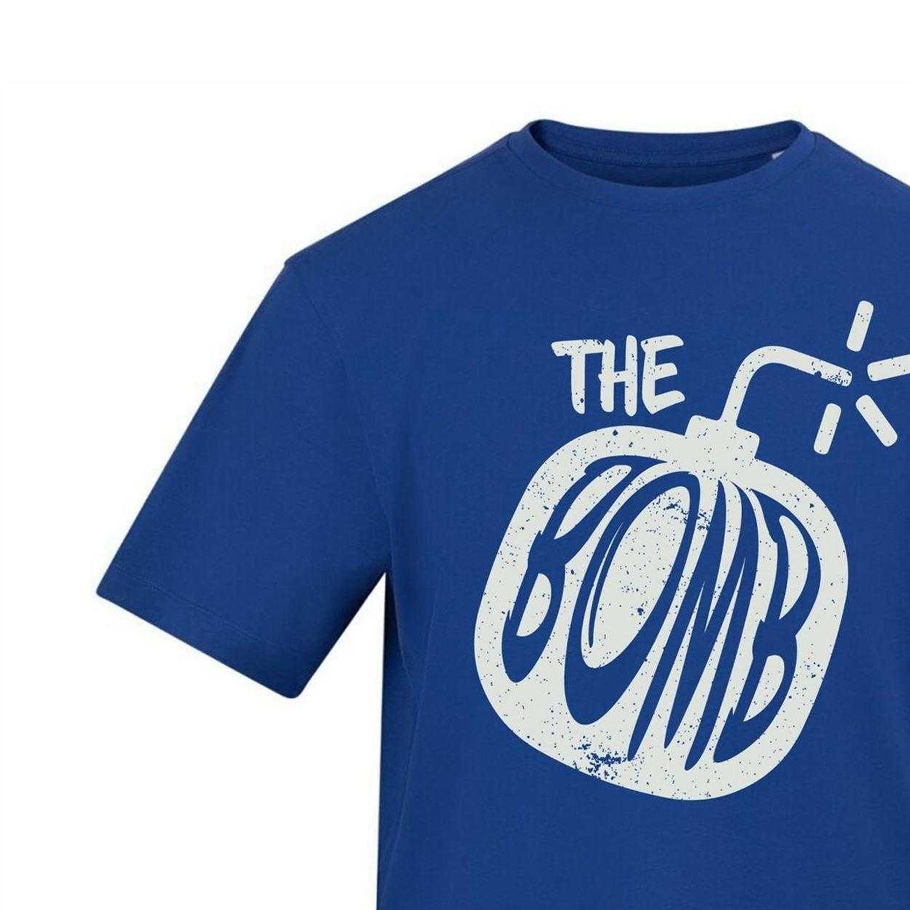 Blue - Side - AWD Unisex Adult The Bomb T-Shirt