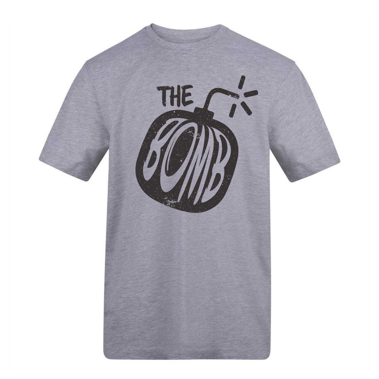 Grey - Front - AWD Unisex Adult The Bomb T-Shirt