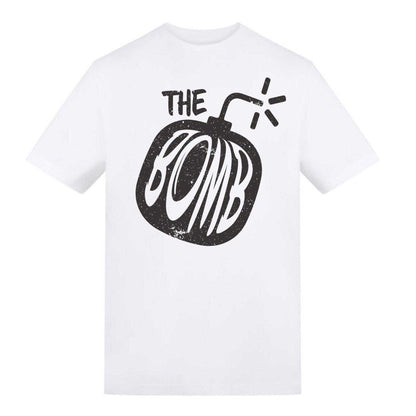 White - Front - AWD Unisex Adult The Bomb T-Shirt