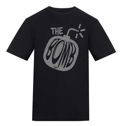 Black - Front - AWD Unisex Adult The Bomb T-Shirt