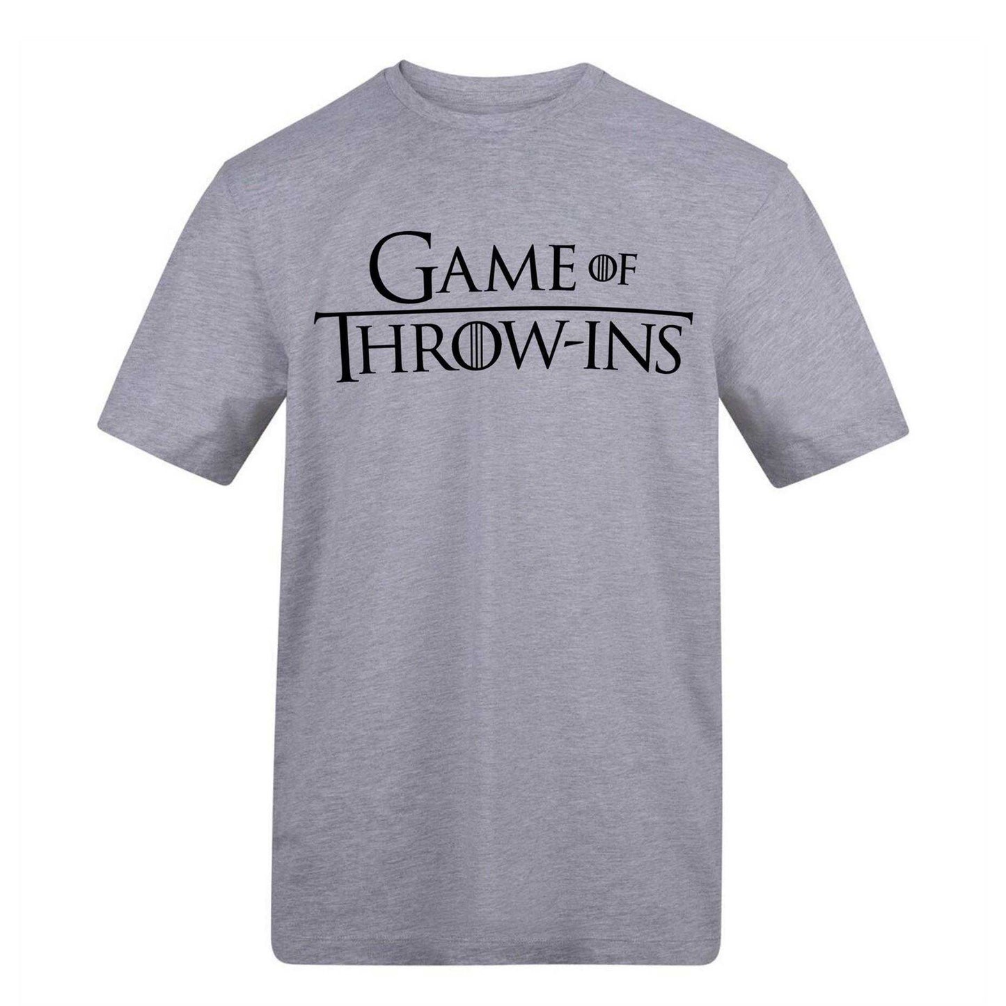 Grey - Front - AWD Unisex Adult Game Of Throw Ins T-Shirt