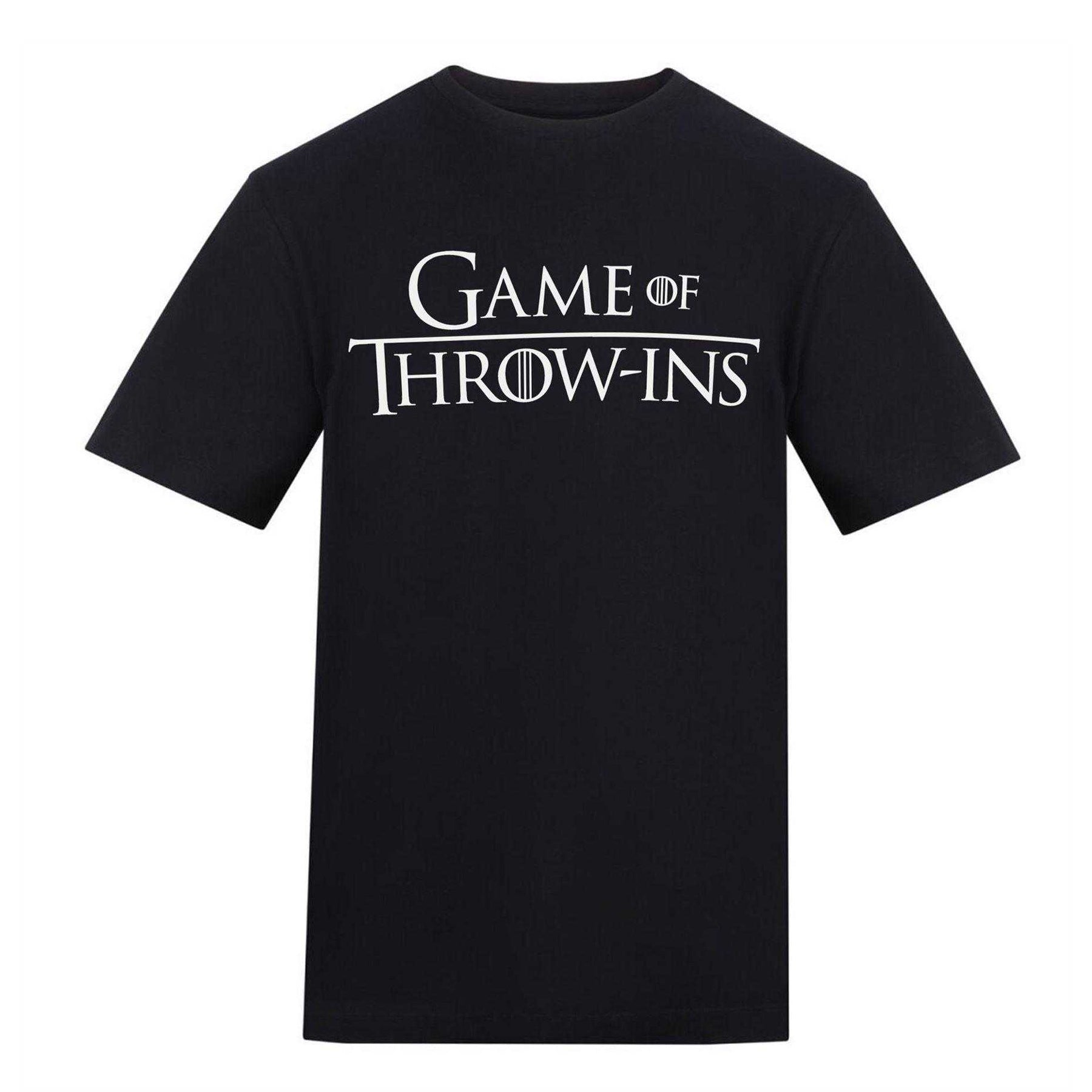 Black - Front - AWD Unisex Adult Game Of Throw Ins T-Shirt