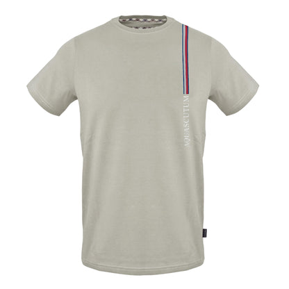 Grey - Front - Aquascutum Mens Logo Cotton T-Shirt