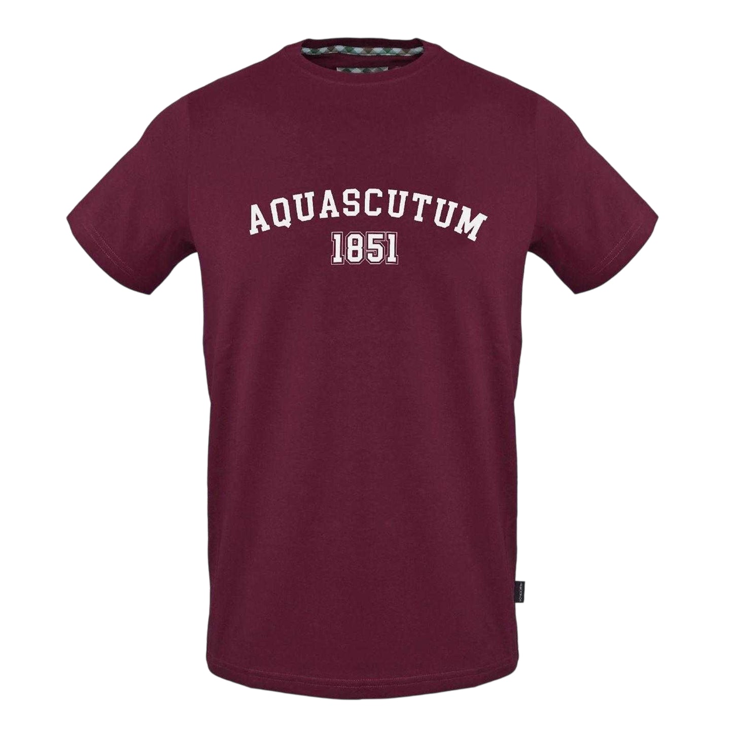 Red - Front - Aquascutum Unisex Adult 1851 Logo Cotton T-Shirt