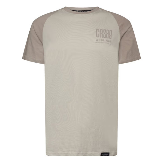 Neutral - Front - Crosshatch Mens Bretsby Logo Cotton T-Shirt
