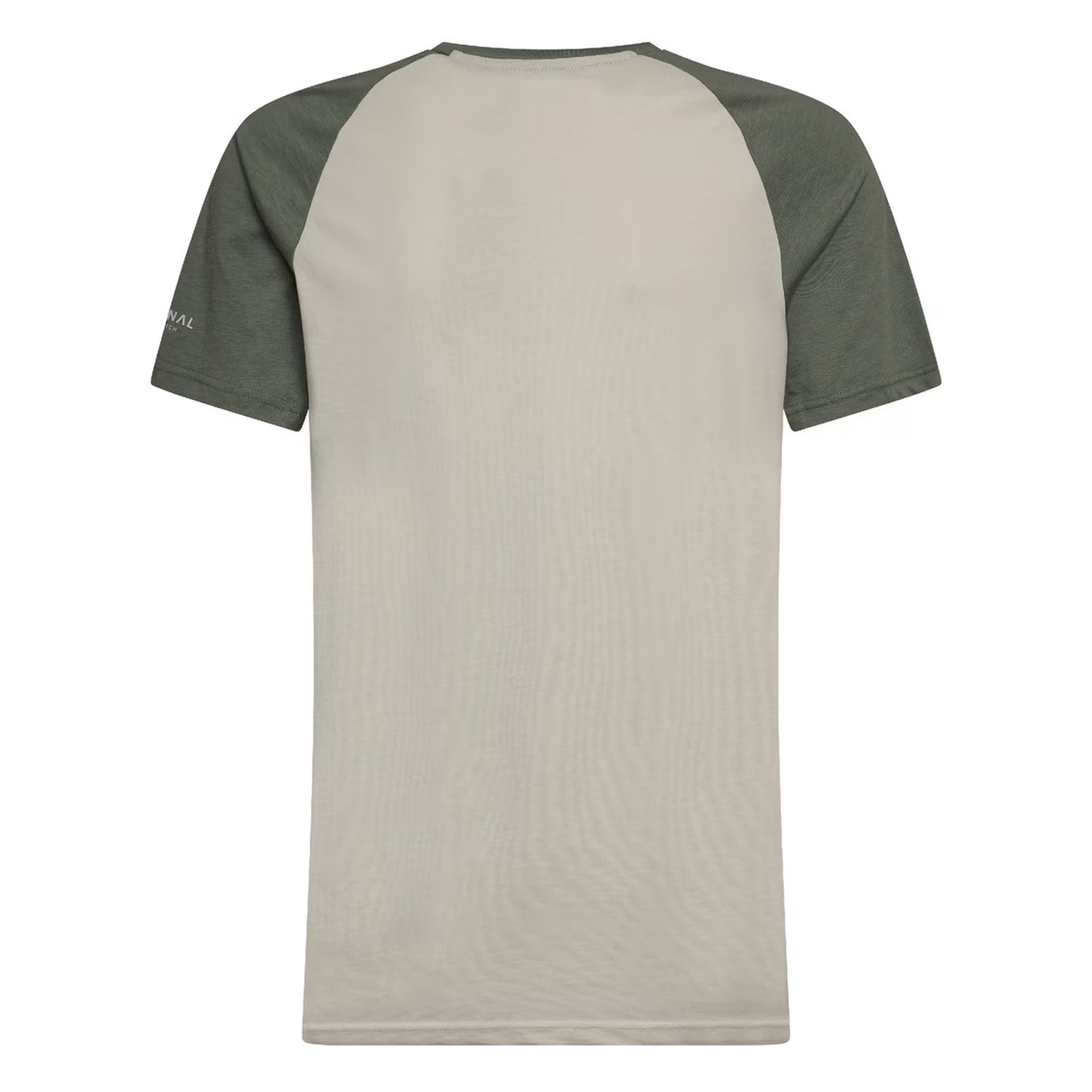 Olive - Back - Crosshatch Mens Bretsby Logo Cotton T-Shirt