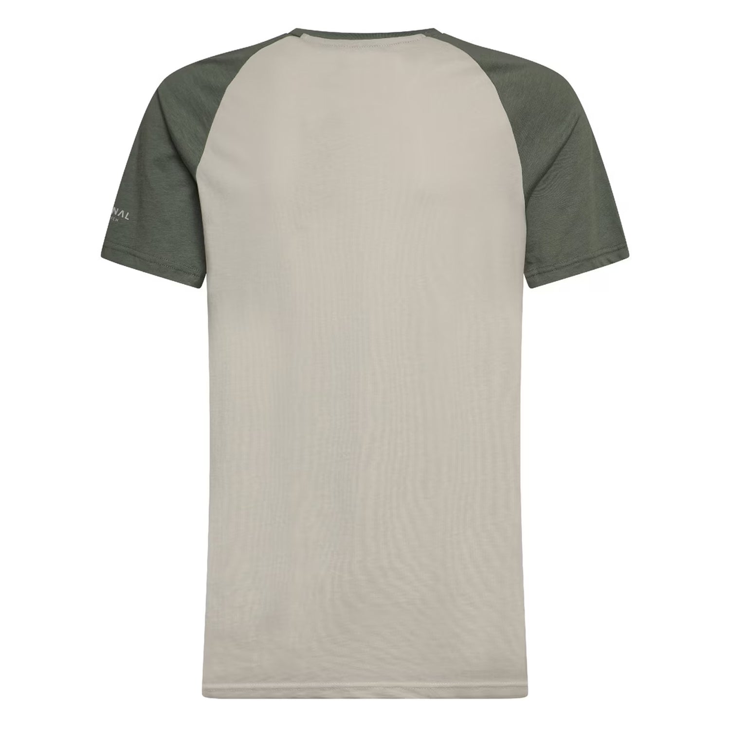 Olive - Back - Crosshatch Mens Bretsby Logo Cotton T-Shirt