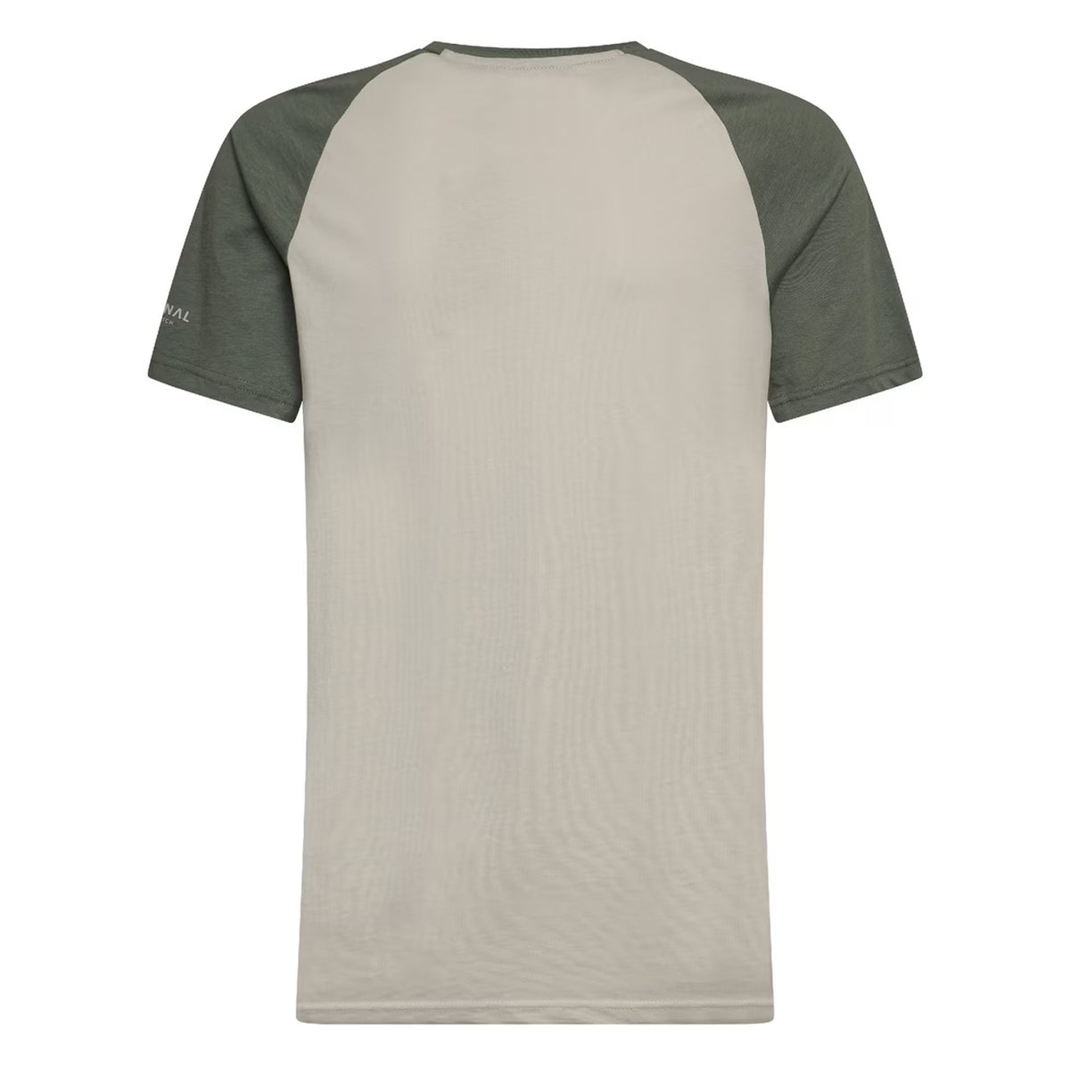 Olive - Back - Crosshatch Mens Bretsby Logo Cotton T-Shirt